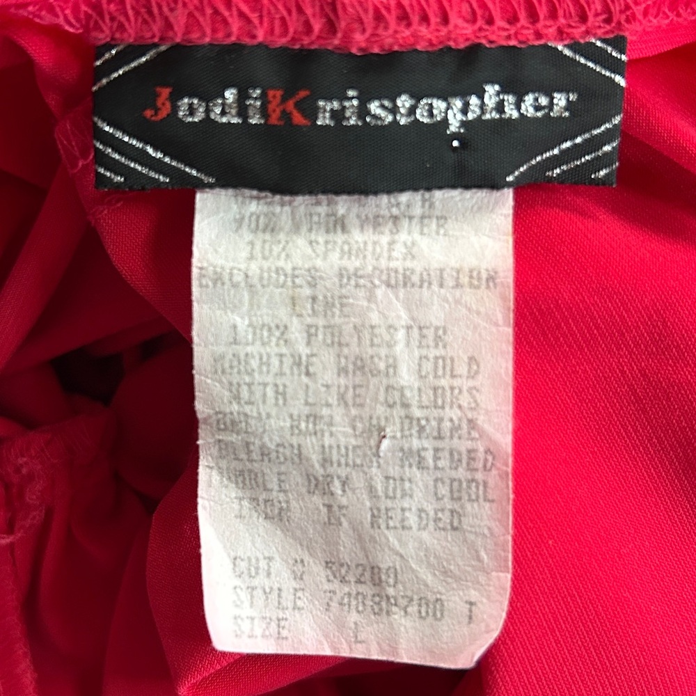 Y2K JODI KRISTOPHER Babydoll Ruched Midi Dress Resort Party Going Out Barbie | L - Picture 2 of 14